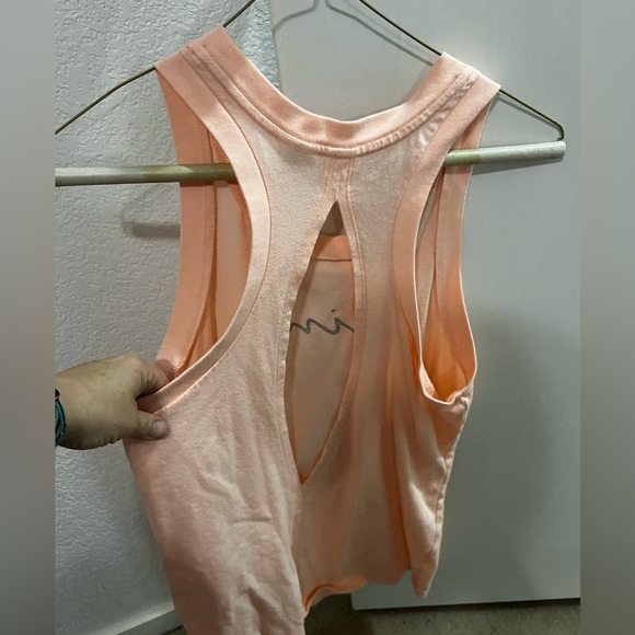 Victoria's Secret Orange Pink Tank Top with Cut Out - Picture 3 of 3